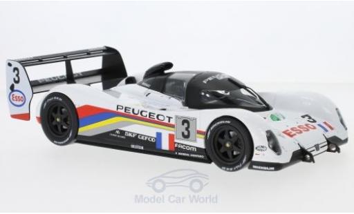 Coche miniatura Peugeot 905 1/18 Norev No.3 24h Le Mans 1993 C.Bouchut/E.Helary/G.Brabham Peugeot 905 1/18 Norev No.3 24h Le Mans 1993 C.Bouchut/E.Helary/G.Brabham coche miniatura