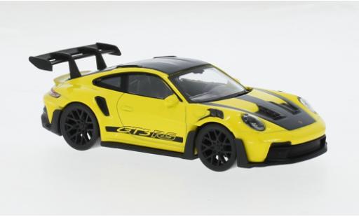Coche miniatura Porsche 992 GT3 R 1/43 Norev 911  S gelb/schwarz 2022 1:43 Porsche 992 GT3 R 1/43 Norev 911  S gelb/schwarz 2022 1:43 coche miniatura