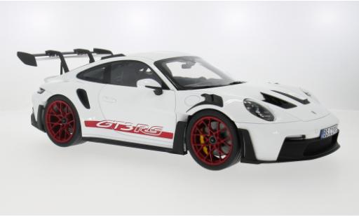 Porsche 992 GT3 R 1/12 Norev 911  S weiss/rojo 2022 1:12 coche miniatura