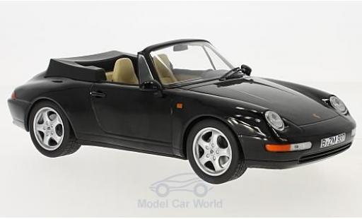 Coche miniatura Porsche 993 SC 1/18 Norev 911 () Carrera Cabriolet negro 1994 SoftTop liegt bei Porsche 993 SC 1/18 Norev 911 () Carrera Cabriolet negro 1994 SoftTop liegt bei coche miniatura
