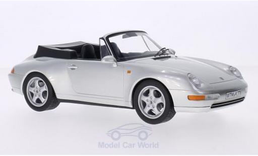 Porsche 993 SC 1/18 Norev 911 () Carrera Cabriolet gris 1994 Verdeck liegt ein coche miniatura