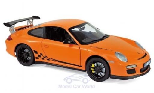 Porsche 997 GT3 RS 1/18 Norev 911 ( II) GT3 RS naranja 2009 coche miniatura