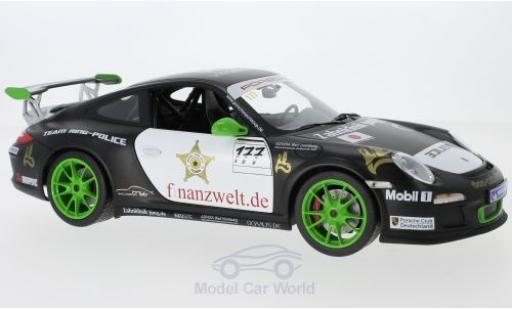 Porsche 997 GT3 RS 1/18 Norev 911 (II) GT3 RS No.177 Flash-Racing Team Ring Police Sports Cup 2011 J.van Ommen/J.E.Slooten coche miniatura