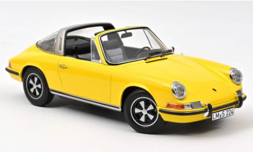 Coche miniatura Porsche 911 1/18 Norev E Targa amarillo 1969 Porsche 911 1/18 Norev E Targa amarillo 1969 coche miniatura