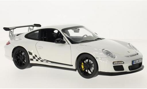 Porsche 997 GT3 RS 1/18 Norev 911 GT3 RS blanco/Dekor 2010 coche miniatura