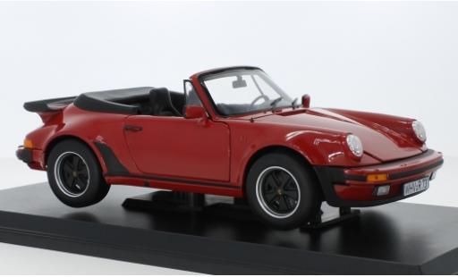 Coche miniatura Porsche 930 Turbo 1/18 Norev 911 Turbo Cabriolet rojo 1987 Porsche 930 Turbo 1/18 Norev 911 Turbo Cabriolet rojo 1987 coche miniatura