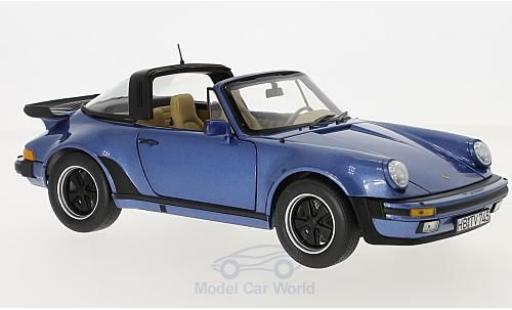 Coche miniatura Porsche 930 Turbo 1/18 Norev 911 Turbo Targa metalico azul 1987 Porsche 930 Turbo 1/18 Norev 911 Turbo Targa metalico azul 1987 coche miniatura