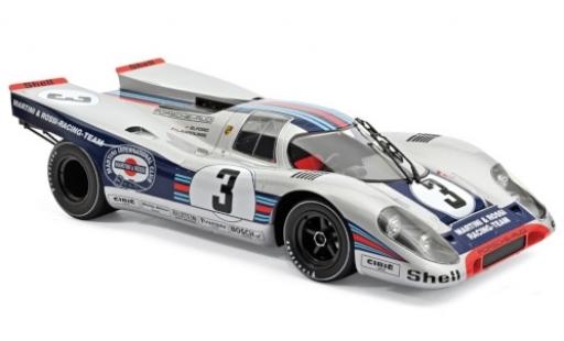 Porsche 917 1971 1/12 Norev K RHD No.3 Martini & Rossi Racing Team 12h Sebring 1971 V.Elford/G.Larousse coche miniatura
