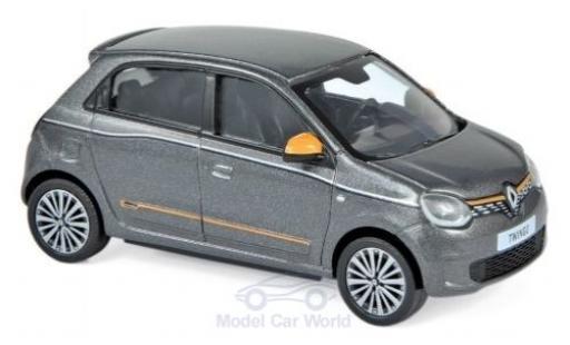 Renault Twingo 1/43 Norev metalico gris/naranja 2019 coche miniatura