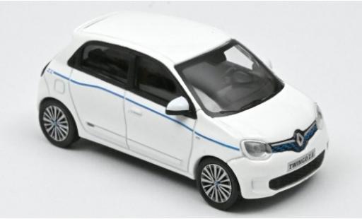 Renault Twingo 1/43 Norev Z.E. blanco/azul 2020 coche miniatura