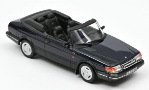Saab 900 1/43 Norev Turbo 16 Cabriolet metalico azul 1992 coche miniatura