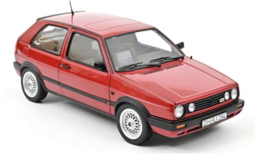 Coche miniatura Volkswagen Golf 1/18 Norev II GTI metalico rojo 1990 Volkswagen Golf 1/18 Norev II GTI metalico rojo 1990 coche miniatura