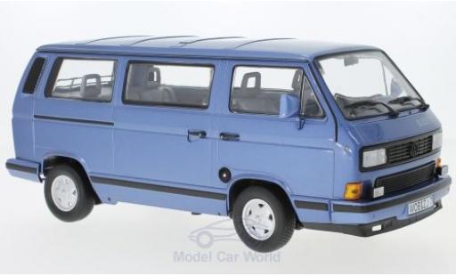 Coche miniatura Volkswagen T3 B 1/18 Norev Multivan Bluestar metalico azul 1990 Volkswagen T3 B 1/18 Norev Multivan Bluestar metalico azul 1990 coche miniatura