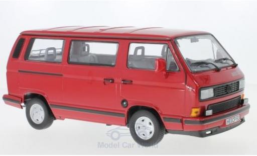 Coche miniatura Volkswagen T3 A 1/18 Norev Multivan Redstar rojo 1992 Volkswagen T3 A 1/18 Norev Multivan Redstar rojo 1992 coche miniatura