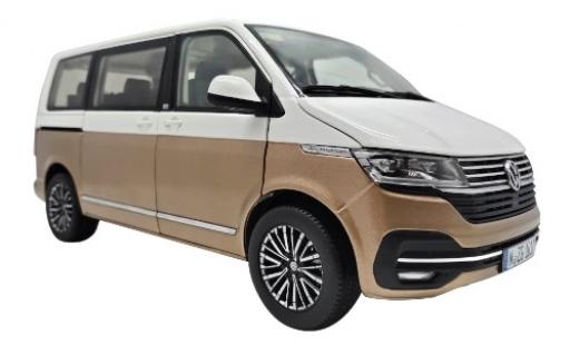 Coche miniatura Volkswagen T6 1/18 NZG .1 Multivan Generation Six blanco/bronze 2019 Volkswagen T6 1/18 NZG .1 Multivan Generation Six blanco/bronze 2019 coche miniatura
