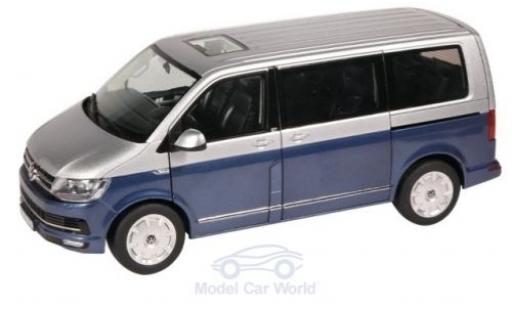 Coche miniatura Volkswagen T6 1/18 NZG Multivan metalico azul/gris 2015 Generation Six Volkswagen T6 1/18 NZG Multivan metalico azul/gris 2015 Generation Six coche miniatura
