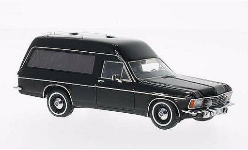 Opel Admiral B 1/43 Matrix Bestattungswagen negro 1974 coche miniatura