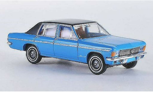 Opel Admiral B 1/87 Brekina azul/mate-negro coche miniatura