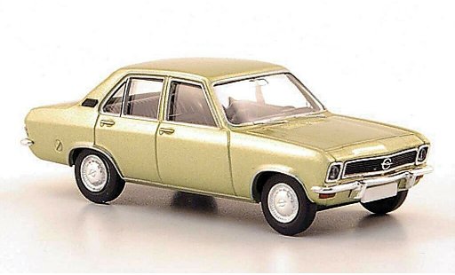 Opel Ascona A Base 1/87 Brekina gris-verde 1970 coche miniatura