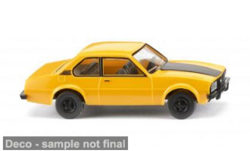Opel Ascona 1/87 Wiking B gelb/schwarz 1975 1:87 coche miniatura