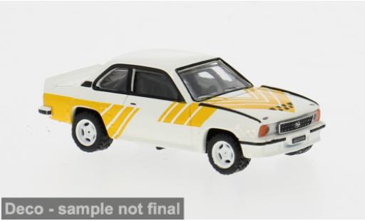 Opel Ascona 1/87, Brekina Brekina B i400 weiss/gelb 1980 1:87