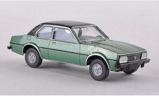 Opel Ascona B B 1/87 Wiking verde/mate-negro coche miniatura