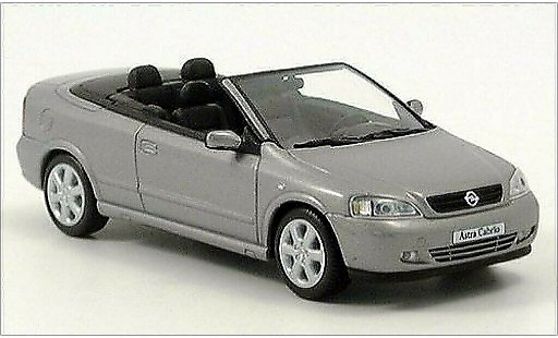 Opel Astra Cabriolet 1/43 Minichamps G Descapotable gris coche miniatura