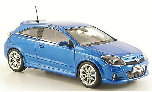 Opel Astra OPC 1/43 Minichamps H azul 3-Turer coche miniatura
