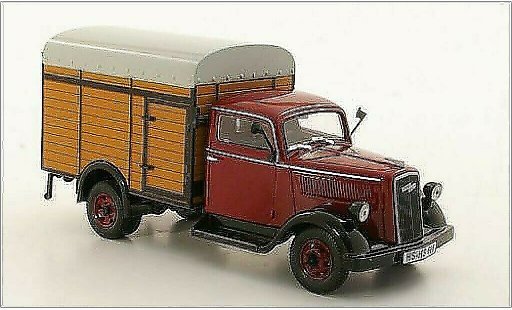 Opel Blitz Base 1/43 Norev rojo 1949 coche miniatura