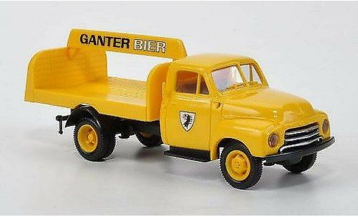 Opel Blitz Base 1/87 Brekina Getrankeplataforma Ganter Bier coche miniatura