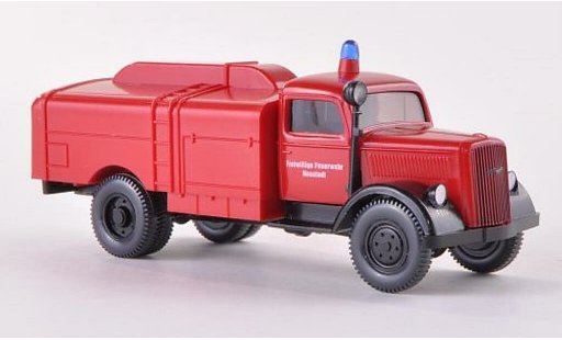 Opel Blitz Vorkrieg 1/87 Wiking Kesselwagen Freiwillige Bomberos Neustadt 1939 coche miniatura