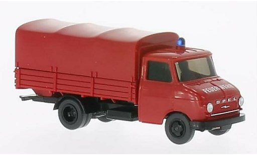 Opel Blitz Base 1/87 Wiking plataforman-LKW Bomberos coche miniatura