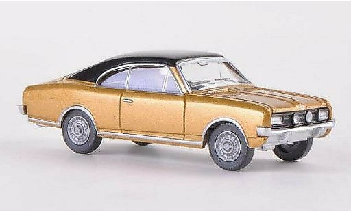 Opel Commodore A 1/87 Wiking Coupe gold/negro coche miniatura