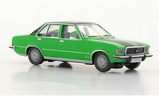 Opel Commodore B 1/87 Wiking verde/negro coche miniatura