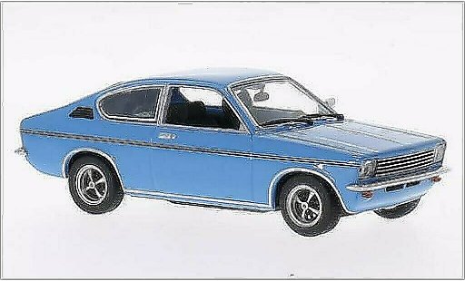 Opel Kadett C Coupe 1/43 Minichamps azul 1973 coche miniatura