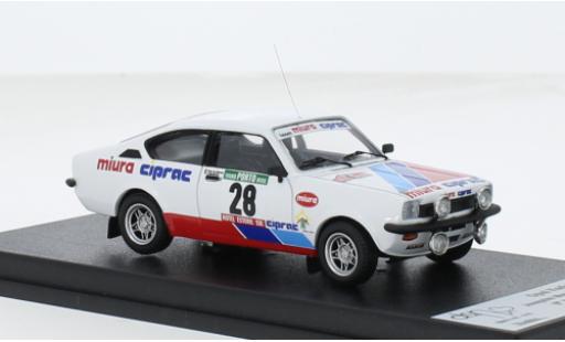 Coche miniatura Opel Kadett 1/43 Trofeu C GT/E #28 1:43 Opel Kadett 1/43 Trofeu C GT/E #28 1:43 coche miniatura
