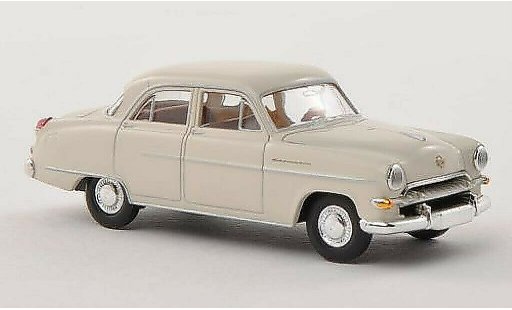 Opel Kapitan 1954 1/87 Brekina blanco coche miniatura
