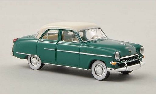 Opel Kapitan 1954 1/87 Brekina verde/beige coche miniatura