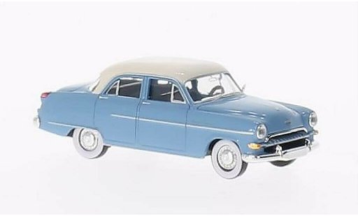 Opel Kapitan Base 1/87 Brekina azul/blanco coche miniatura