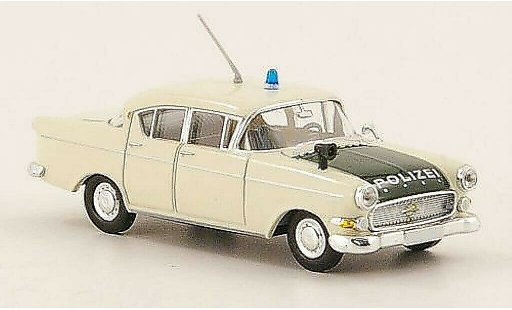 Opel Kapitan P2.5 1/87 Brekina P 2.5 Polic&iacute;a blanco/verde coche miniatura