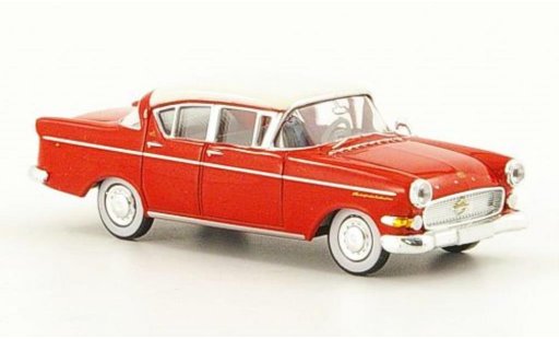 Opel Kapitan P2.5 1/87 Brekina P-L 2.5 rojo/blanco 1958 coche miniatura