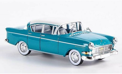 Opel Kapitan P2.5 1/87 Brekina azul-verde/blanco coche miniatura