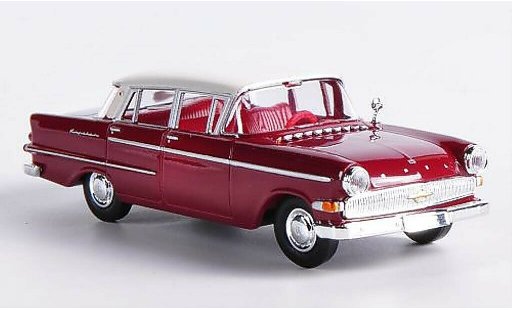 Opel Kapitan P2.6 1/87 Brekina rojo/blanco coche miniatura