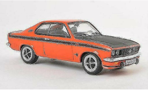Opel Manta A 1/43 Schuco GT/E rojo/mate-negro coche miniatura