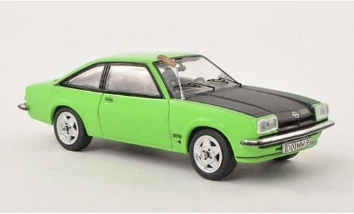Opel Manta B B 1/43 Schuco GT/E verde/mate-negro con Fuchsschwanz coche miniatura
