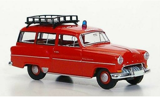 Opel Olympia Base 1/87 Brekina Caravan Bomberos coche miniatura
