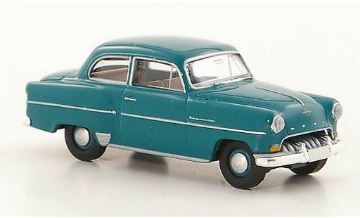 Opel Olympia Rekord 1/87 Brekina verde coche miniatura