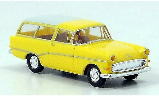 Opel Rekord P1 1/87 Brekina P 1 Caravan amarillo/blanco 1957 coche miniatura