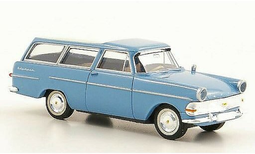 Opel Rekord P2 1/87 Brekina PII Caravan azul/blanco coche miniatura