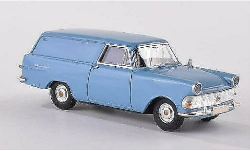 Opel Rekord P2 1/87 Brekina PII furgoneta azul coche miniatura
